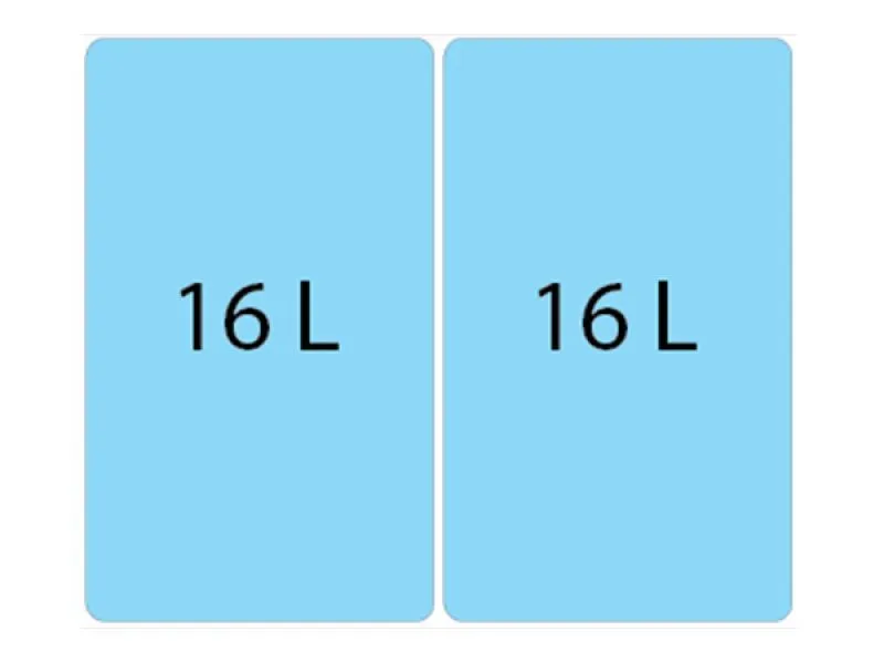 Система сортировки мусора ALBIO 30 2X16 L ALVEUS (1090336)