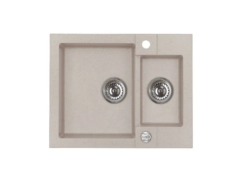 Мойка ROCK 80 GRANITAL TERRA-G22 595x475x160;1+1/2 с сифоном 1105299, (1090957)