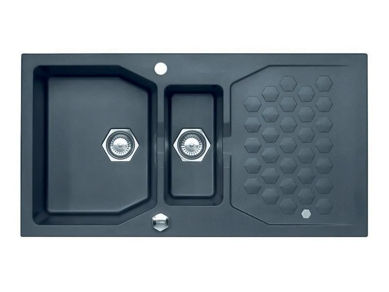 Мойка SENSUAL 70 GRANITAL+ TWILIGHT-G05M 980X5201+1/2 с сифоном 1104729, (1108026)