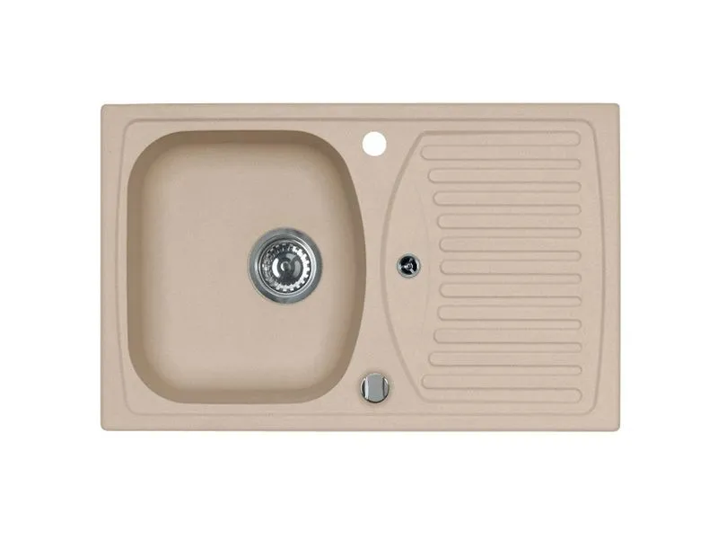 Мойка GRANITAL RECORD 30 BEIGE-G55 780x480x160;1X с сифоном 1113101 (1130330)