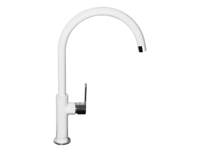 Смеситель для мойки ALVEUS ARC 80 хром белый (1134890)