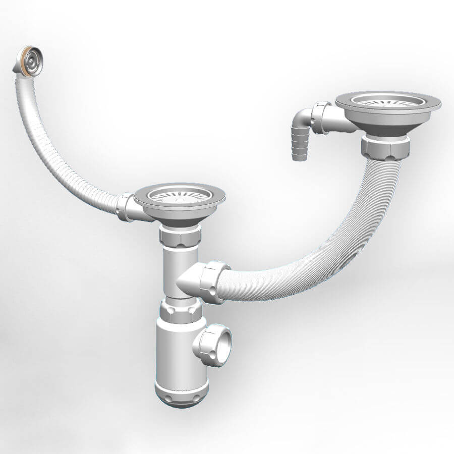 Сифон Granula Grand, две чаши (311-11-24)