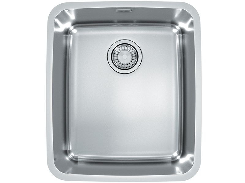 Мойка LUNO 40 SAT 90 FI 480X400 в комплекте с сифоном 1130550 (1129252)