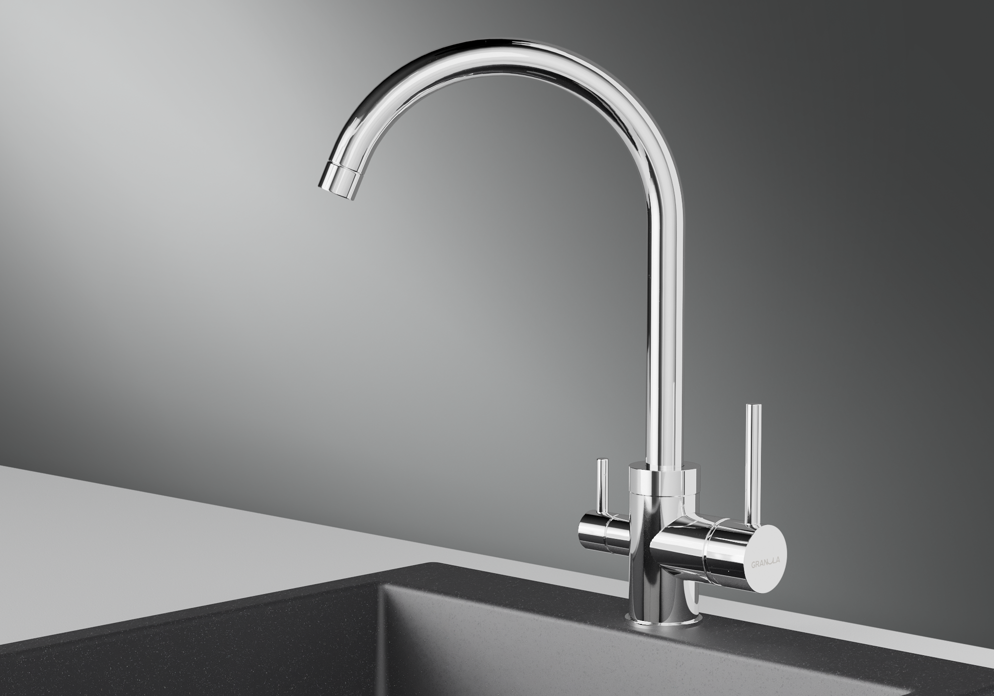 2168, ХРОМ, СМЕСИТЕЛЬ КУХОННЫЙ