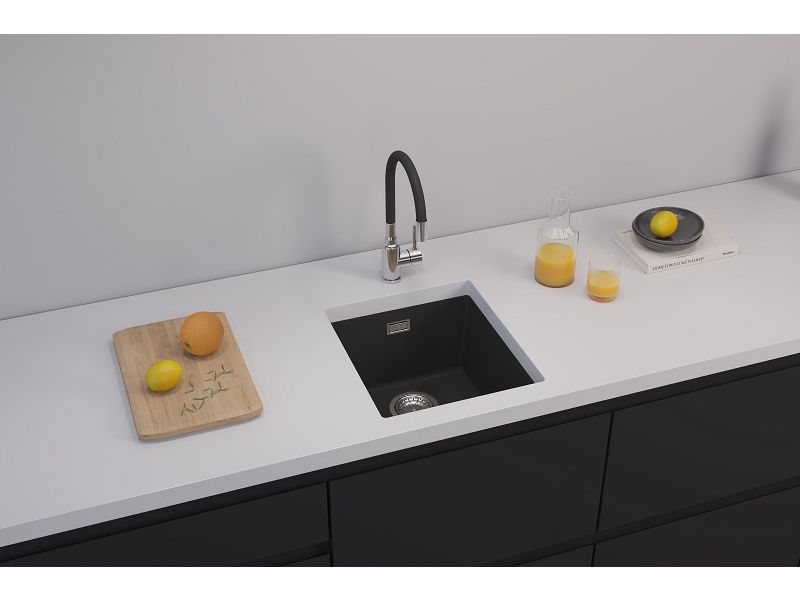 Мойка для кухни OMNI 10 GRANITAL CARBON-G91  400x450x198 с сифоном(1150041)