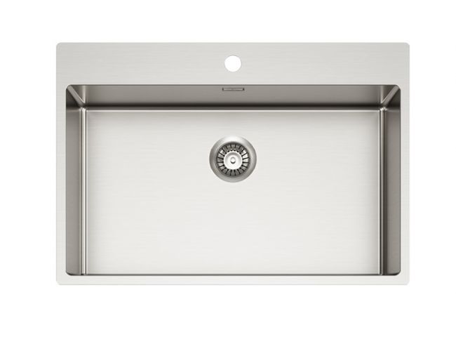 Мойка для кухни NOX 130 BRS 740x515x200 в комплекте с интегрированным сифоном (1149938)