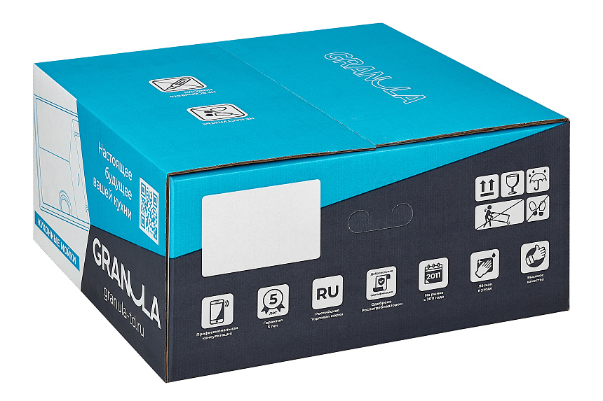 GR-4801, АРКТИК (БЕЛЫЙ), кухонная мойка, кварц