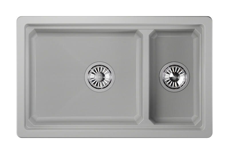 KS-7304U, АРКТИК (БЕЛЫЙ), кухонная мойка, кварц
