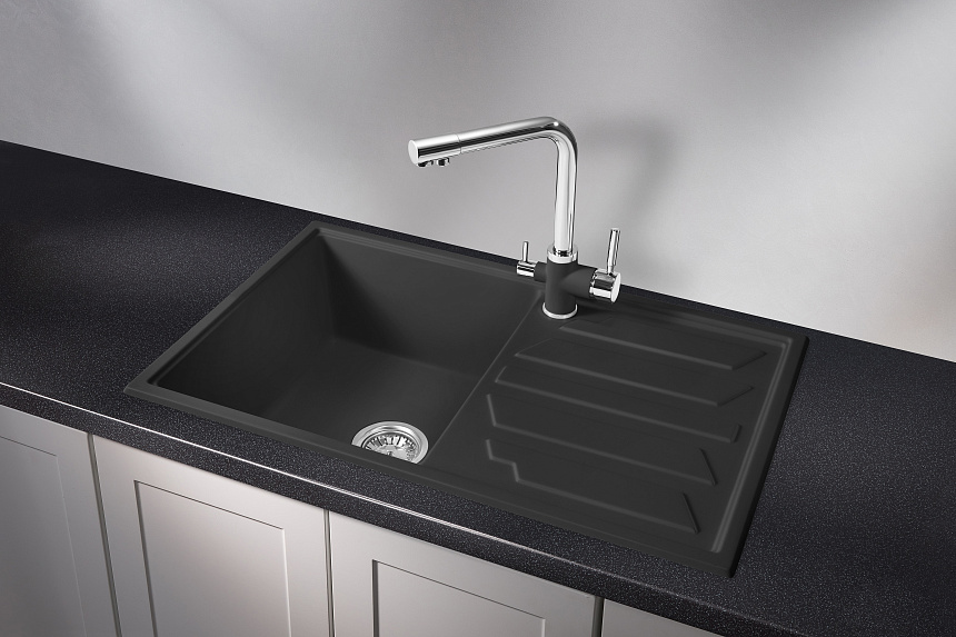 GR-8002, ТУРМАЛИН, кухонная мойка, кварц