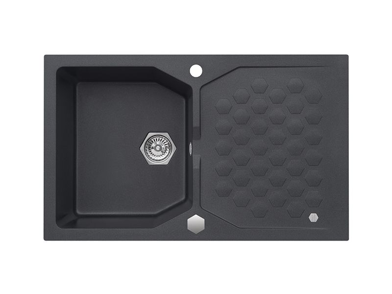 Мойка SENSUAL 30 GRANITAL+ TWILIGHT-G05M 850x520x200; 1x с сифоном 1101462, (1103749)