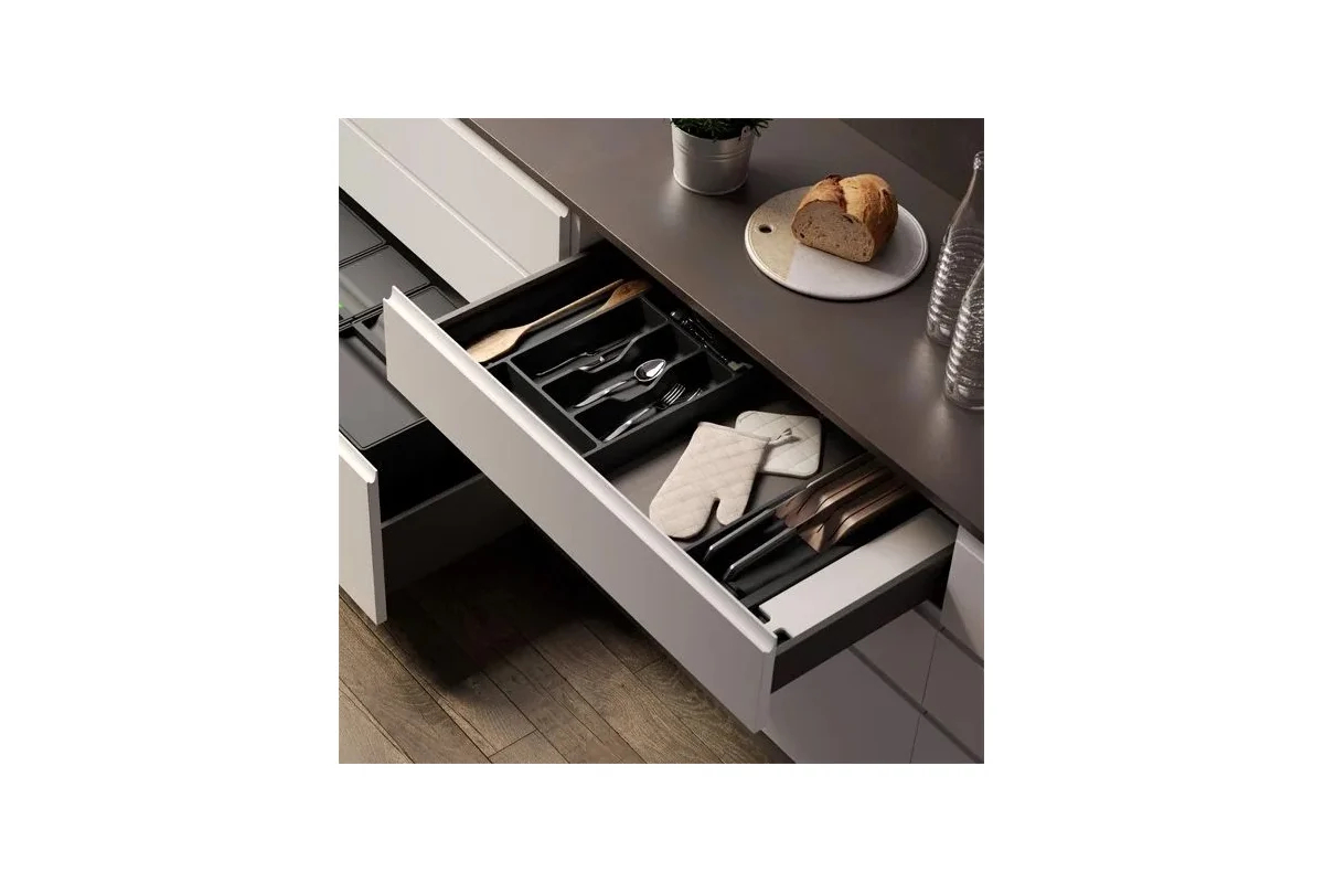 Лоток для столовых приборов Kombi 376мм, цвет серый (227990)