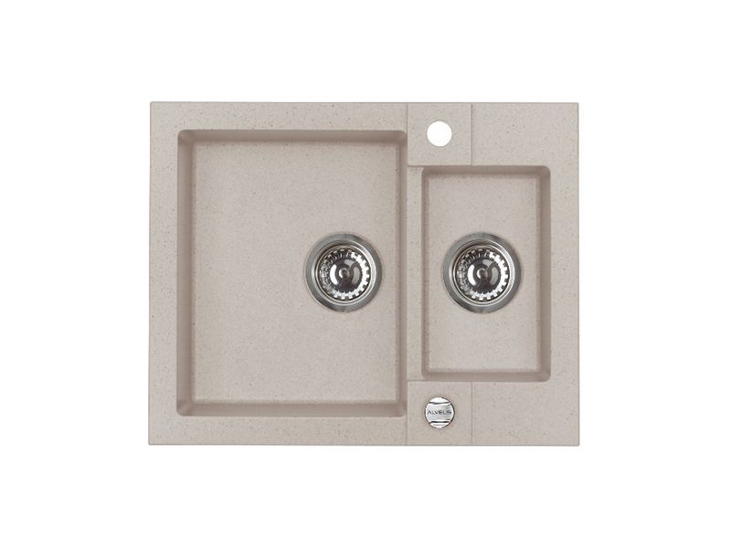 Мойка ROCK 80 GRANITAL TERRA-G22 595x475x160;1+1/2 с сифоном 1105299, (1090957)