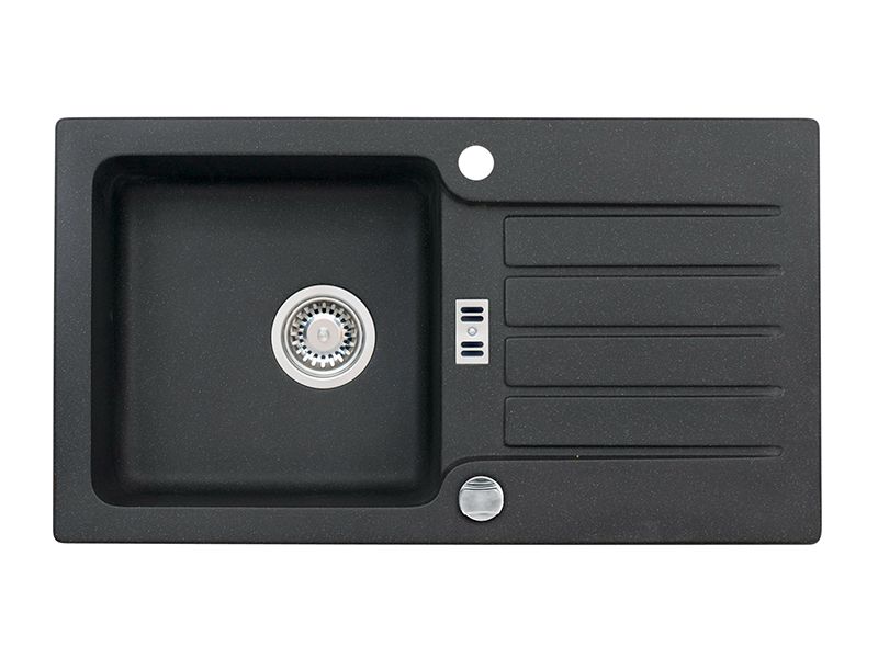 Мойка ALVEUS NIAGARA 30 GRANITAL CARBON-G91 780x435x160;1x с сифоном 1105297, (1076858)