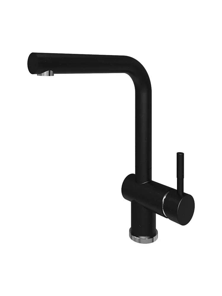 Смеситель кухонный Grandex Aqua BASIC-L BLACK METALIC (9002015)