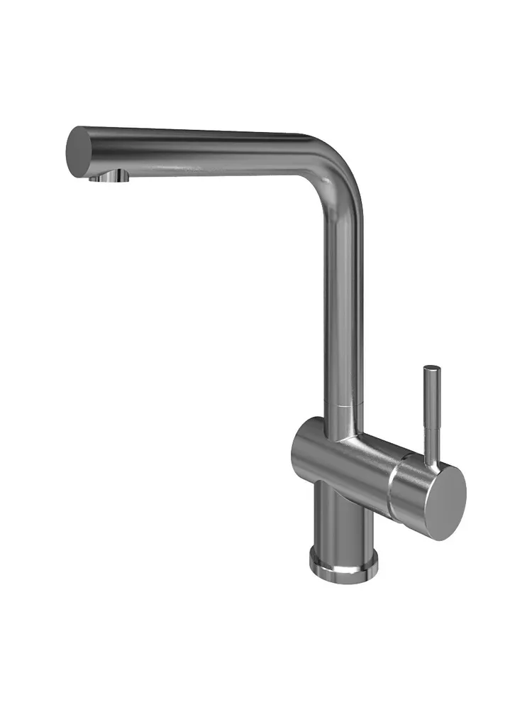 Смеситель кухонный Grandex Aqua BASIC-L SAT (900201)