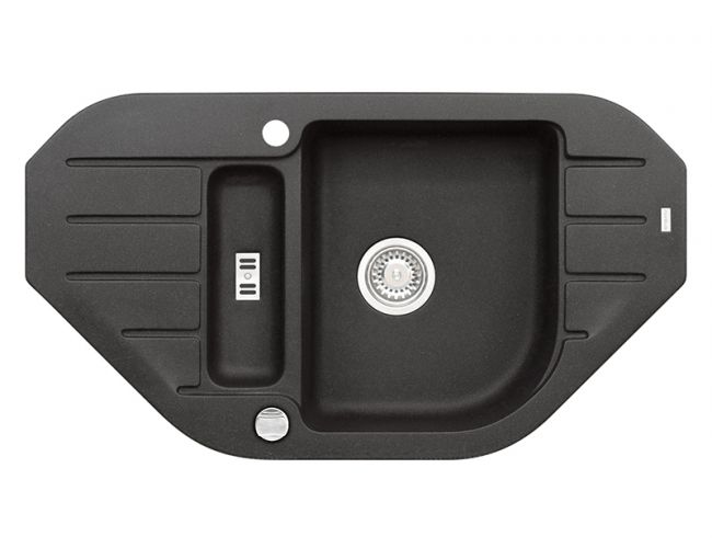 Мойка ALVEUS NIAGARA 60 GRANITAL CARBON-G91 900x500x160;1X с сифоном 1105297, (1090940)