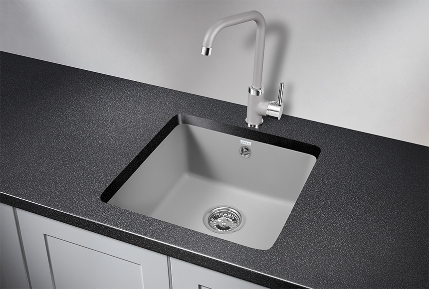 GR-3801, АЛЮМИНИУМ, кухонная мойка, кварц