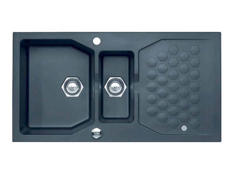 Мойка SENSUAL 70 GRANITAL+ TWILIGHT-G05M 980X5201+1/2 с сифоном 1104729, (1108026)