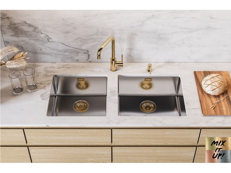 Мойка KOMBINO 30 SAT-90 400X400X195  в комплекте с сифоном 1130550 (1100235)