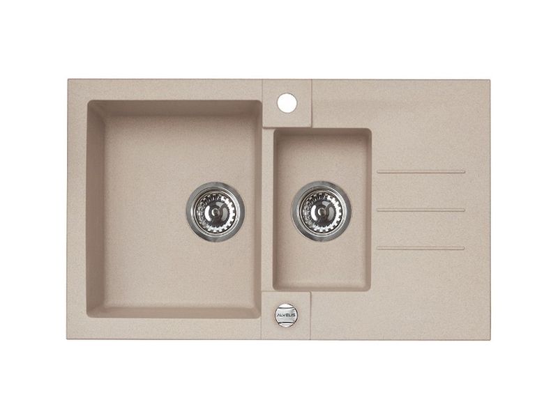 Мойка ROCK 70 GRANITAL TERRA-G22  780x480x180;1+1/2 с сифоном 1105299, (1090953)