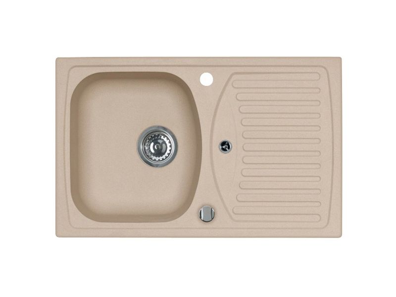 Мойка GRANITAL RECORD 30 BEIGE-G55 780x480x160;1X с сифоном 1113101 (1130330)
