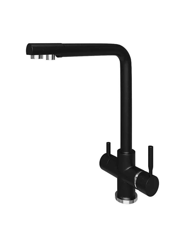 Смеситель кухонный Grandex Aqua PURE-L BLACK METALIC (9001015)