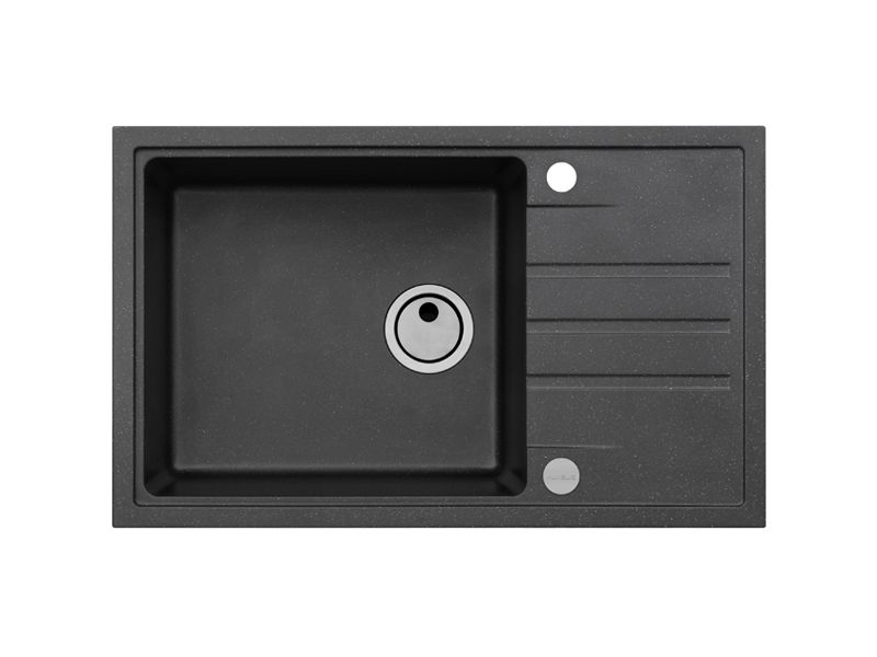 Мойка INTERMEZZO 130 GRANITAL CARBON - G91 780X480X200 1X в компл.с сифоном 111729,