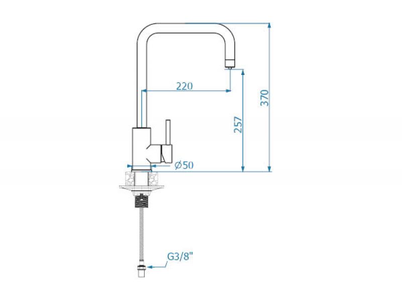 Смеситель для кухни ALVEUS DUAL SAT(1139809)