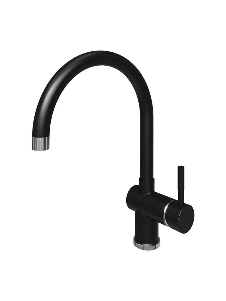 Смеситель кухонный Grandex Aqua BASIC-C BLACK METALIC (9003015)