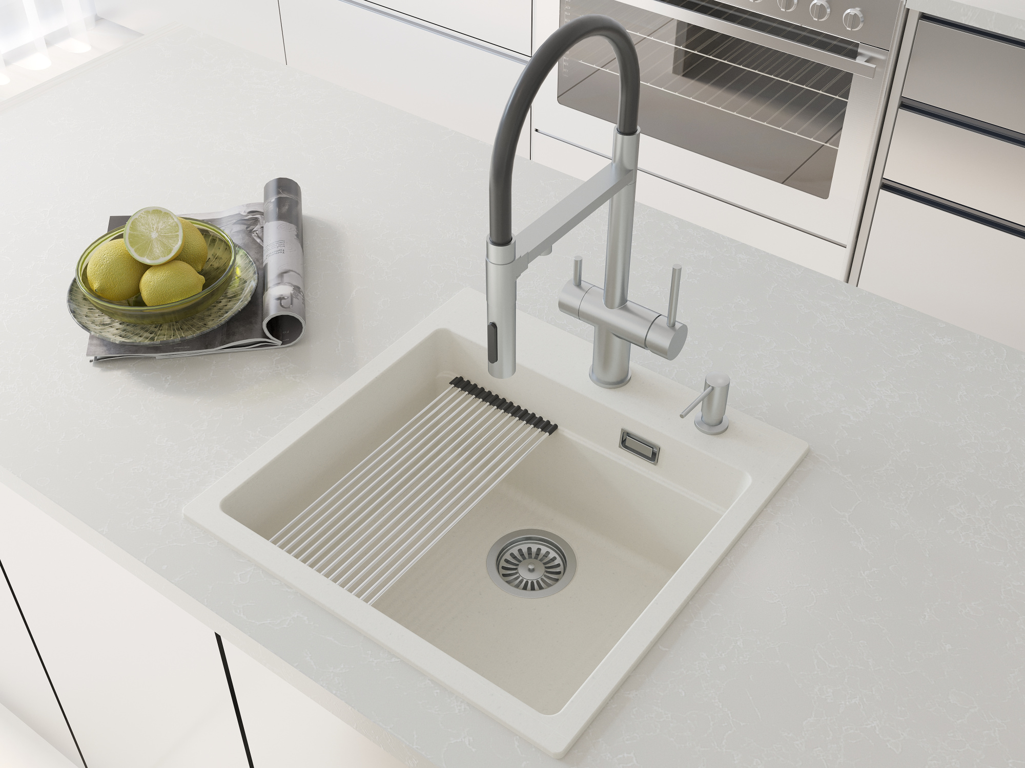 Кухонная мойка Grandex Aqua COMFORT 51F ARCTIC (500401)