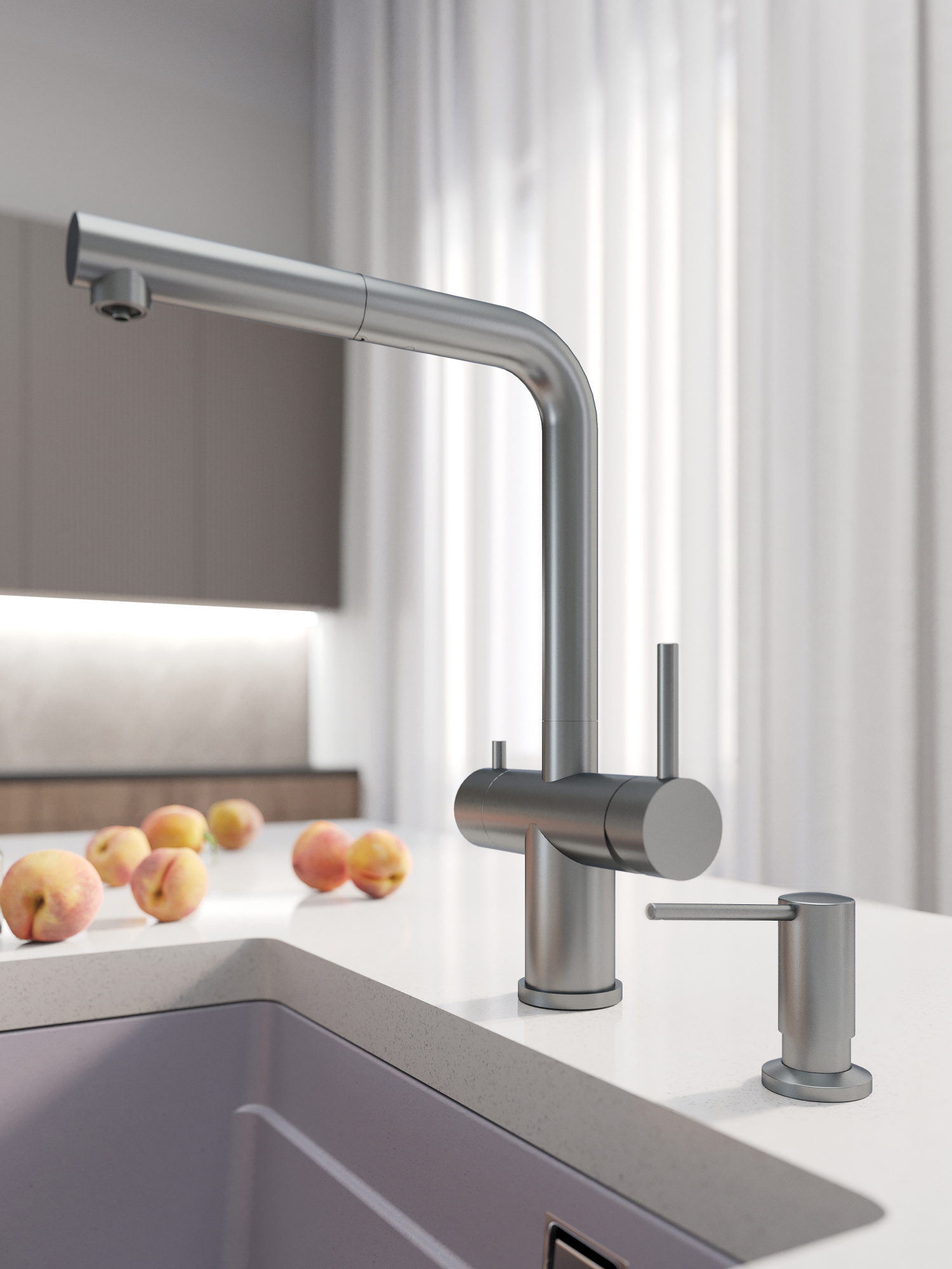 Смеситель кухонный Grandex Aqua Handy-P SAT (902096)