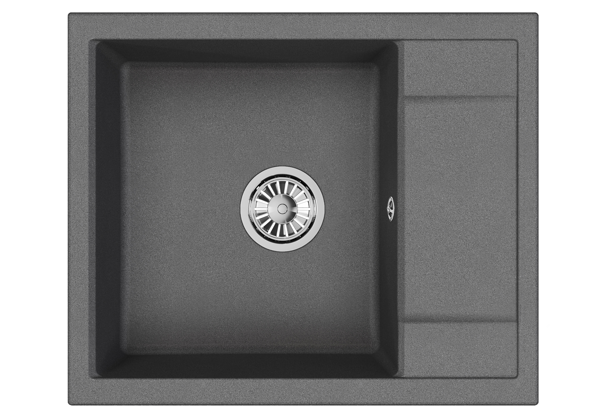 GR-6002, ГРАФИТ (ЧЁРНО-СЕРЫЙ), кухонная мойка, кварц
